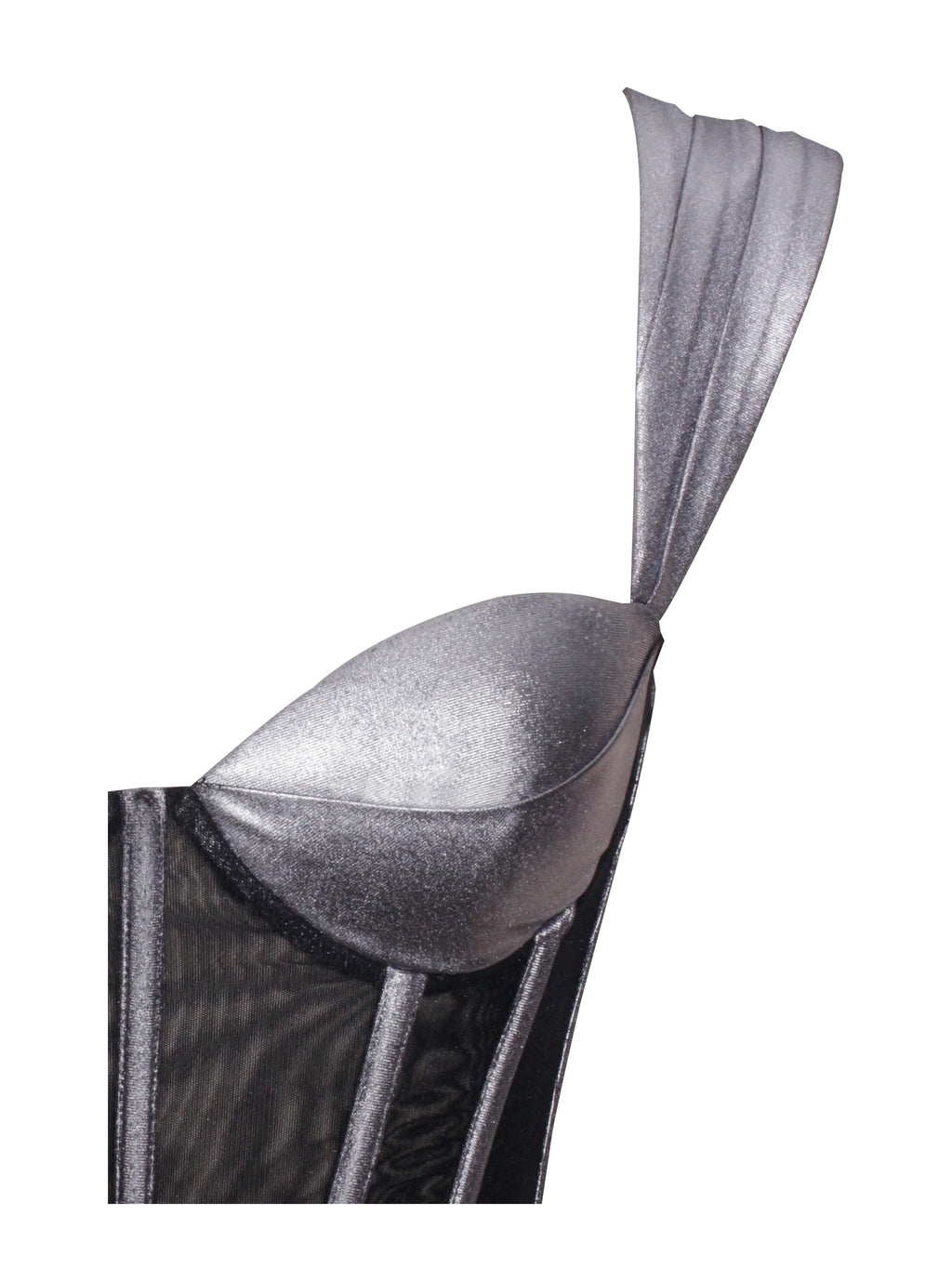 Odessa Silver Metallic Corset Maxi Dress Archive Sale