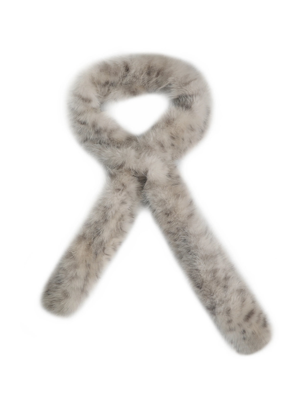 Marcy Faux Cheetah Fur Scarf
