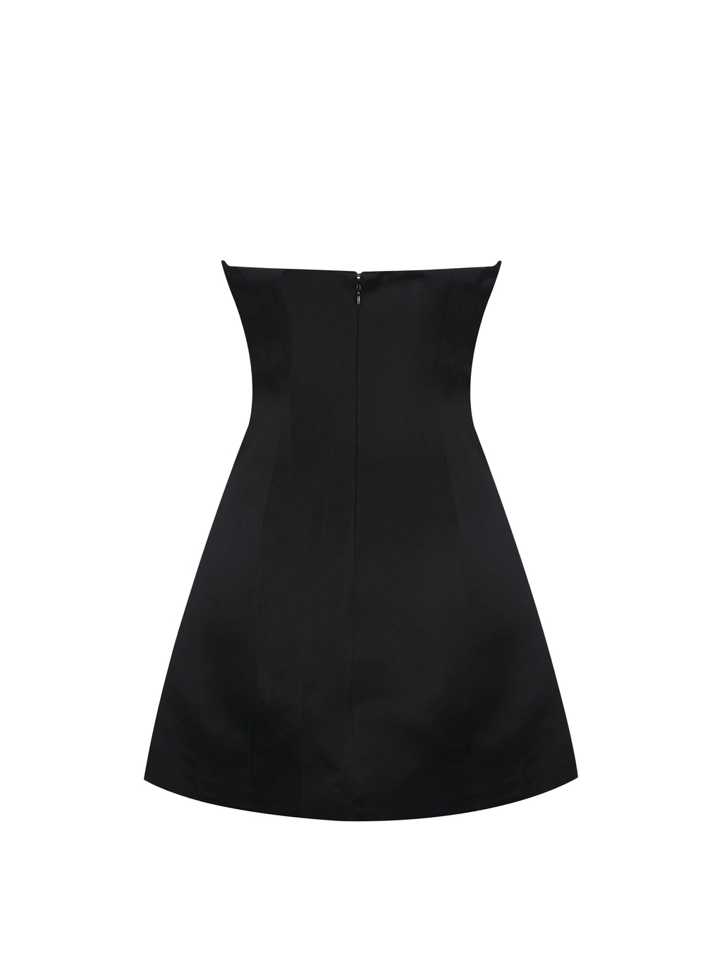 Florrie Black and White Polka Dot Sweetheart Mini Dress