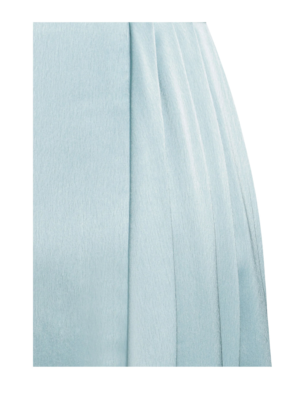 Elayna Pale Blue Strappy Satin Corset High Slit Gown Archive Sale