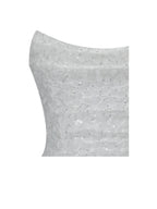 Tressa White Beaded Mesh Strapless Mini Wedding Dress