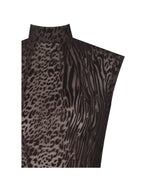 Tyanna Mocha Burnout Velvet Mesh Backless Mermaid Maxi Dress