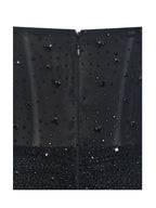 Fatima Black Crystal Sleeveless Corset Mermaid Maxi Dress