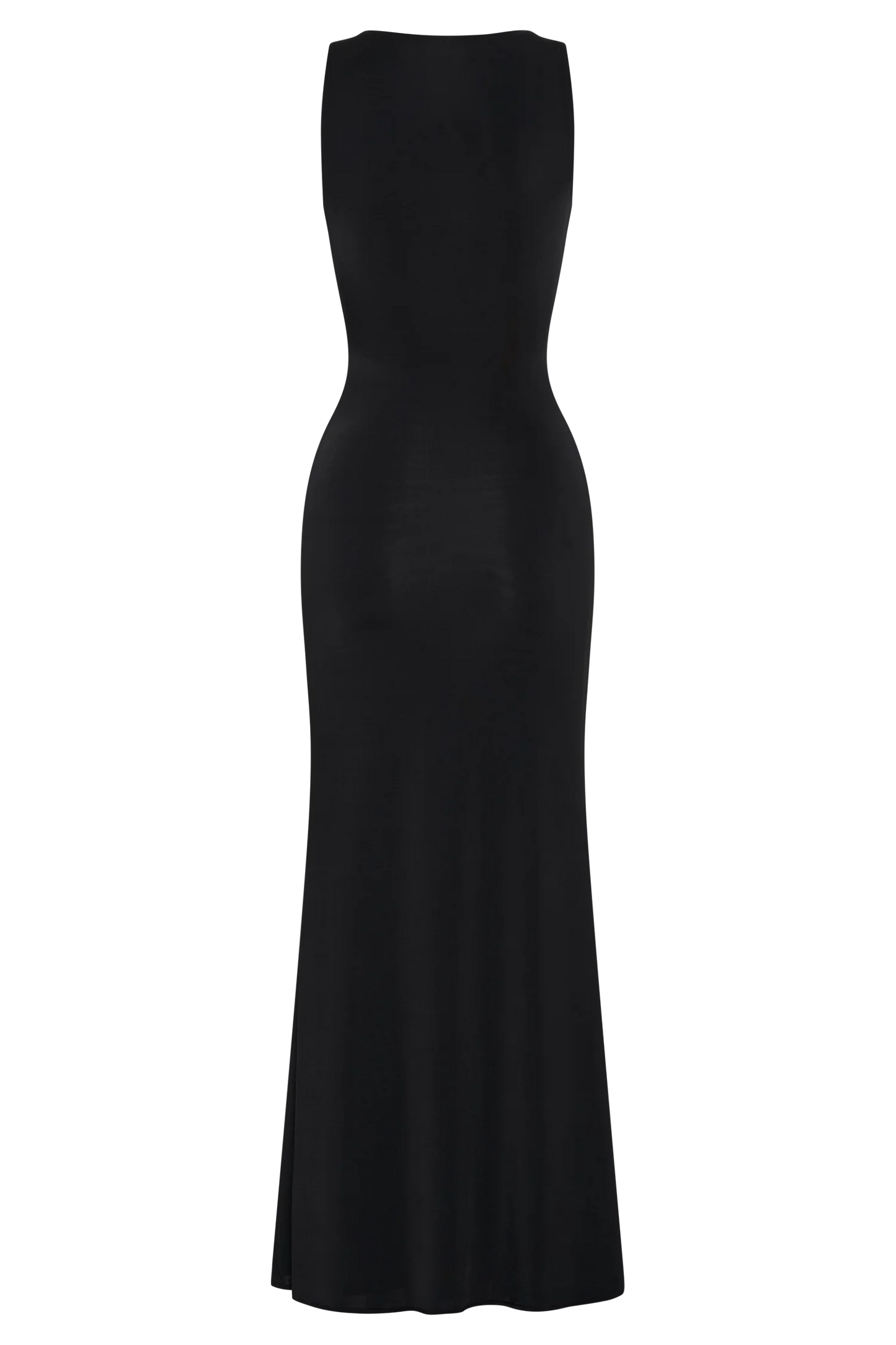 Beck Plunge Maxi Dress With Floral Hardware Black