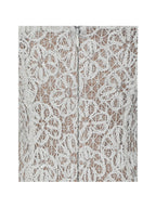 Taliyah Cream Braided Strap Chunky Lace Mini Dress