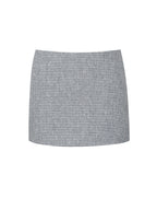 Victoria Black Micro Houndstooth Mini Skirt