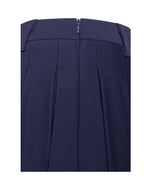 Nasya Navy Blue Pleated Mini Skort