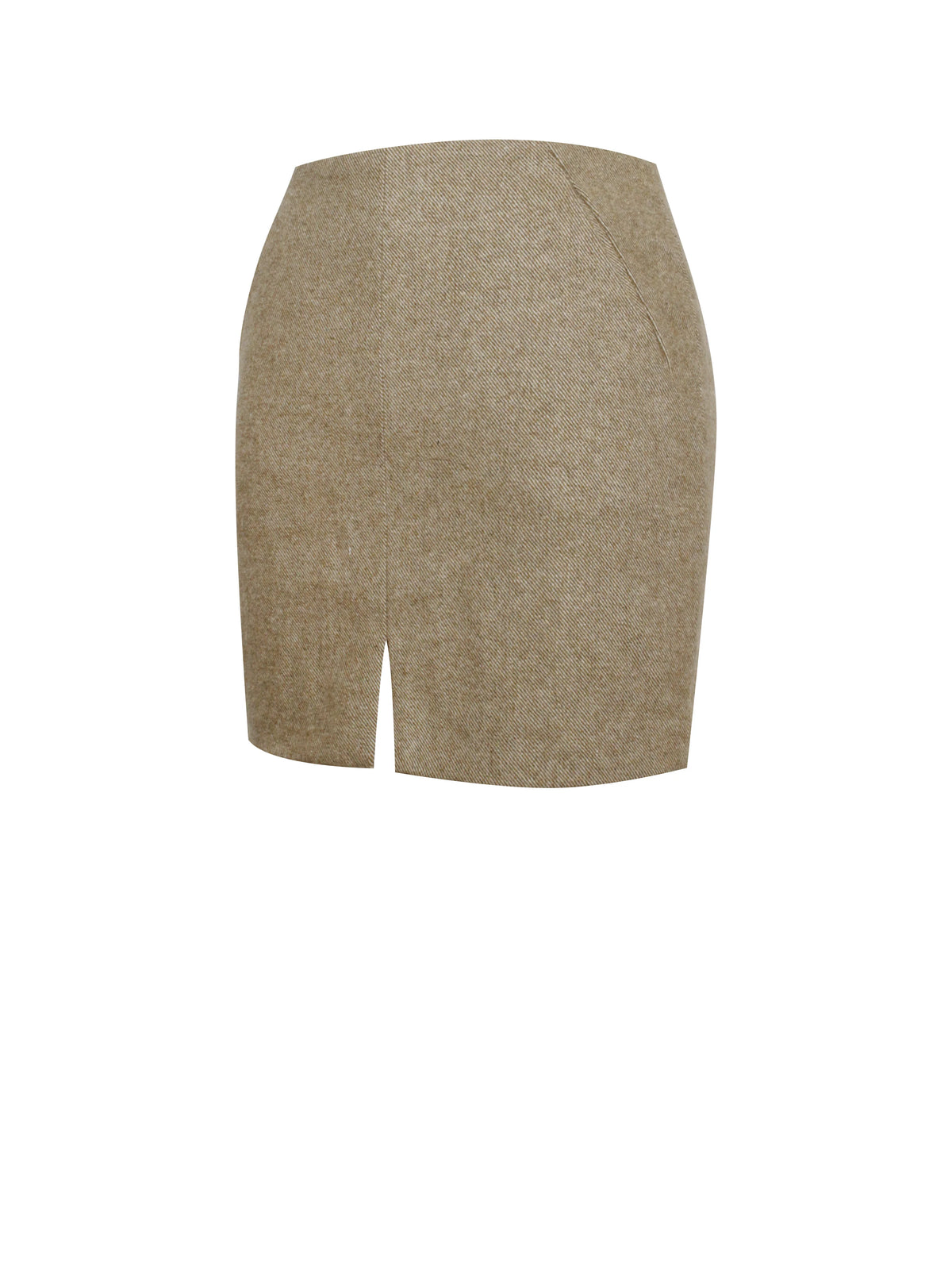 Braylee Vintage Bodycon Twill Wool Blend Mini Skirt Archive Sale