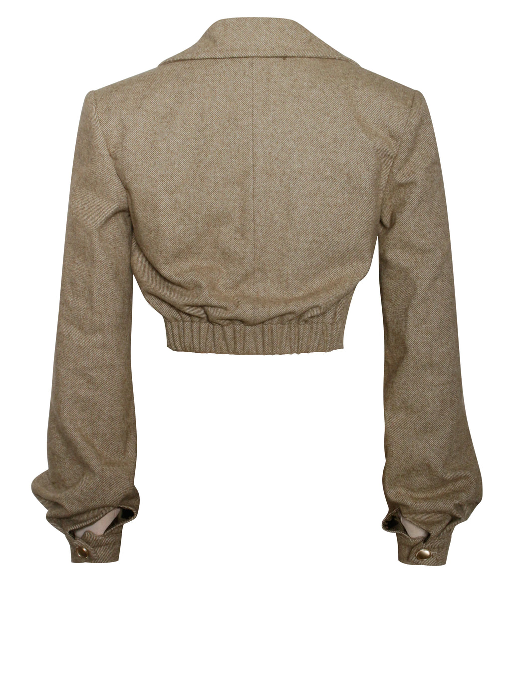 Bailee Vintage Cropped Twill Wool Blend Blazer Jacket Archive Sale