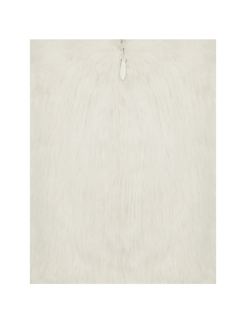 Narla Ivory Low Waisted Fur Mini Skirt