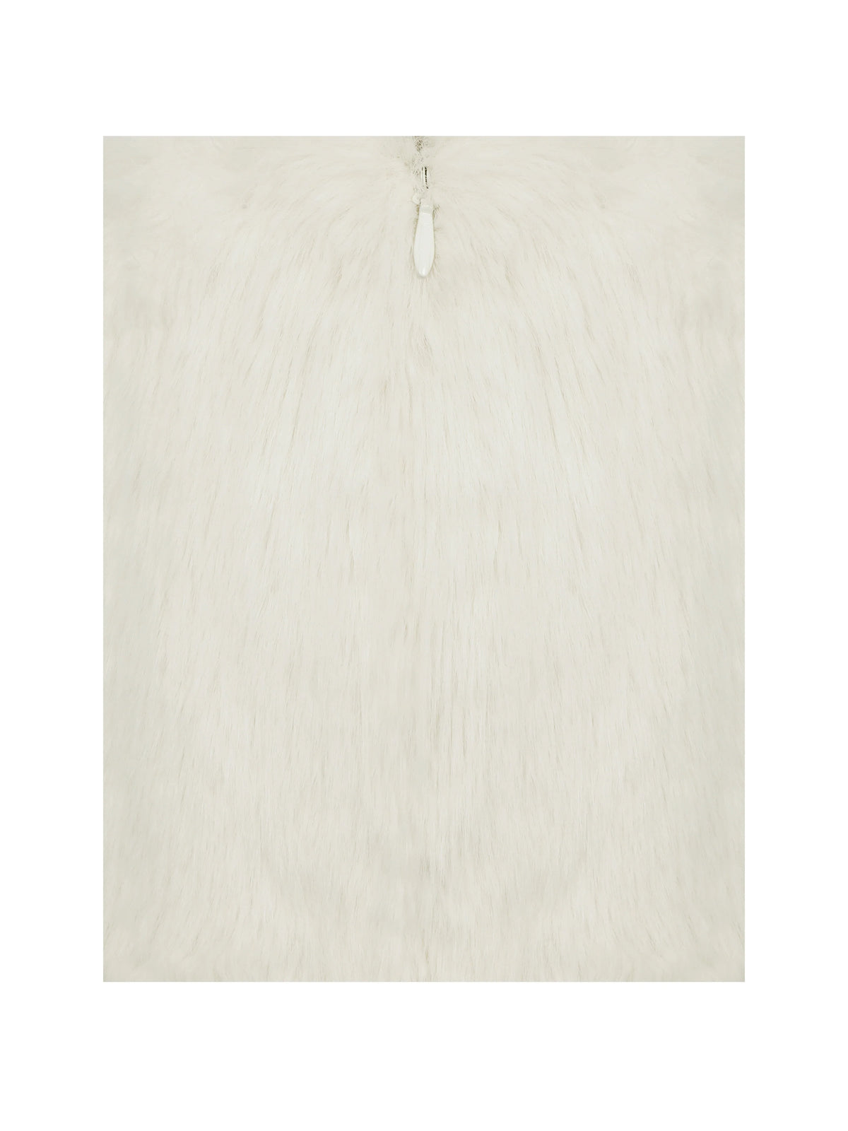 Narla Ivory Low Waisted Fur Mini Skirt