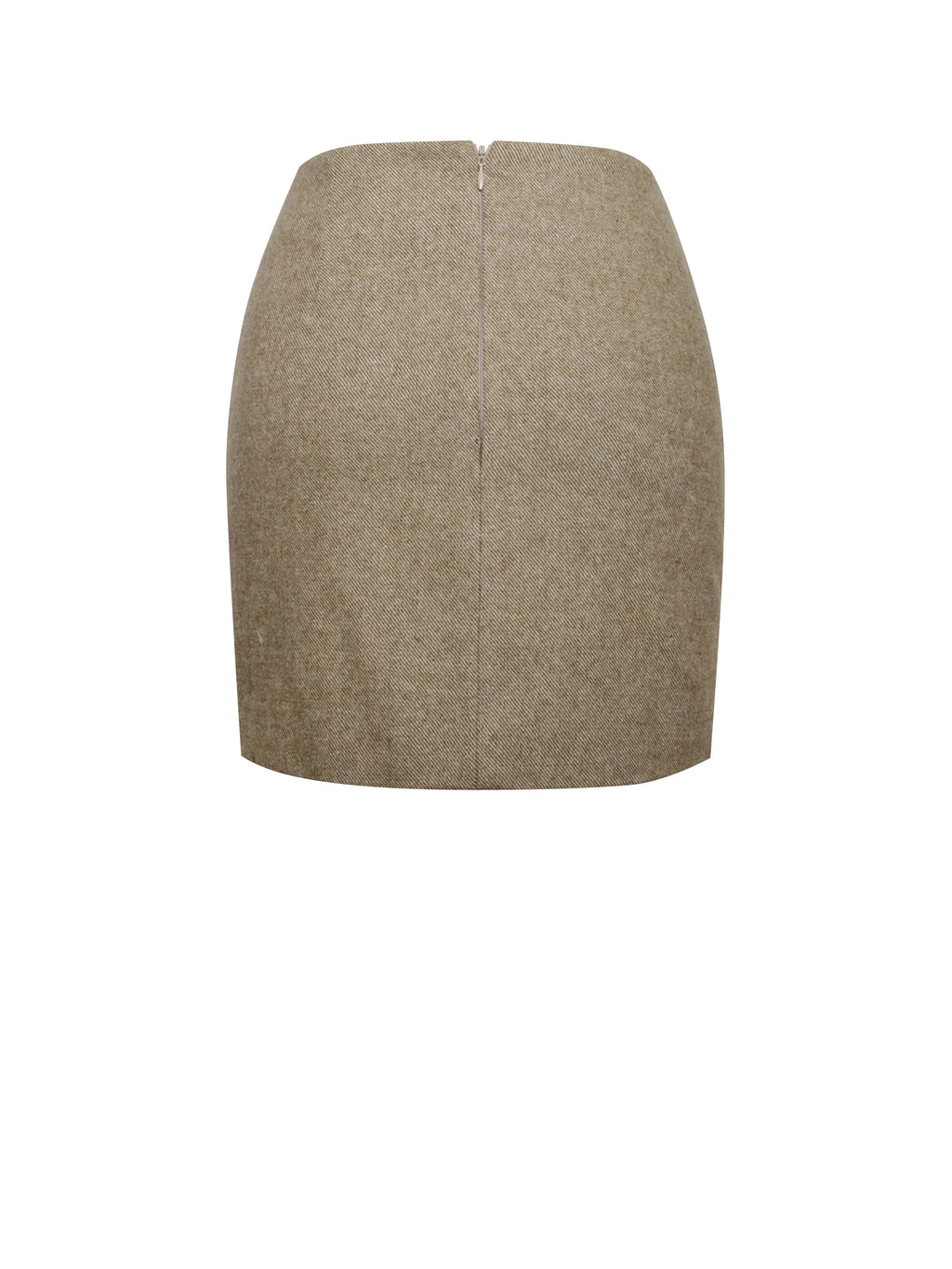 Braylee Vintage Bodycon Twill Wool Blend Mini Skirt Archive Sale