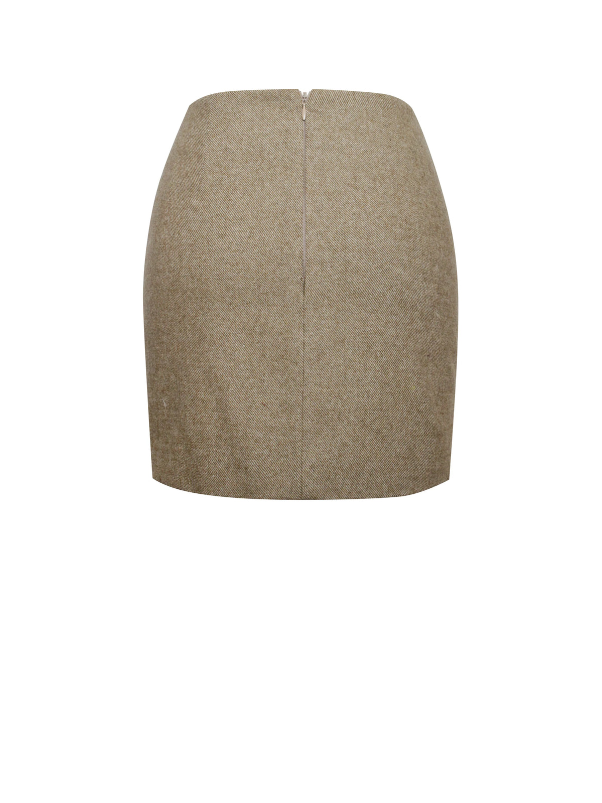 Braylee Vintage Bodycon Twill Wool Blend Mini Skirt Archive Sale