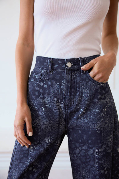 Adriana Bandana Print Pants