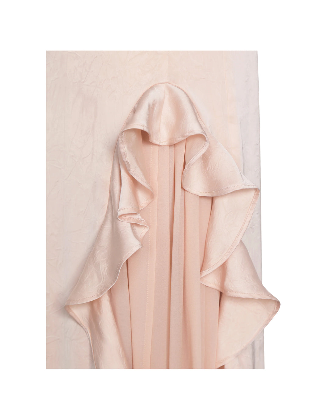 Talyssa Baby Pink Ruched Waist Double High Slit Maxi Gown Archive Sale