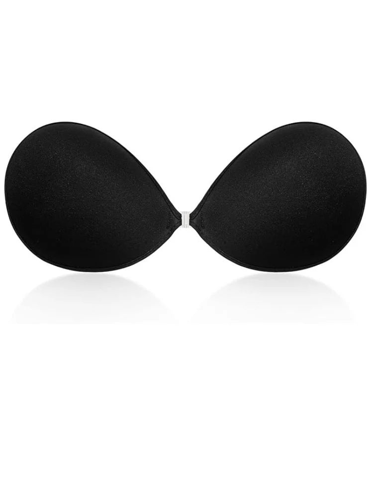 Miss Circle Black Invisible Push up Adhesive Bra