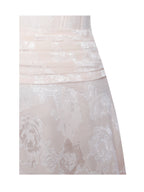 Quintana Jacquard Textured Slit Halter Mini Dress Archive Sale