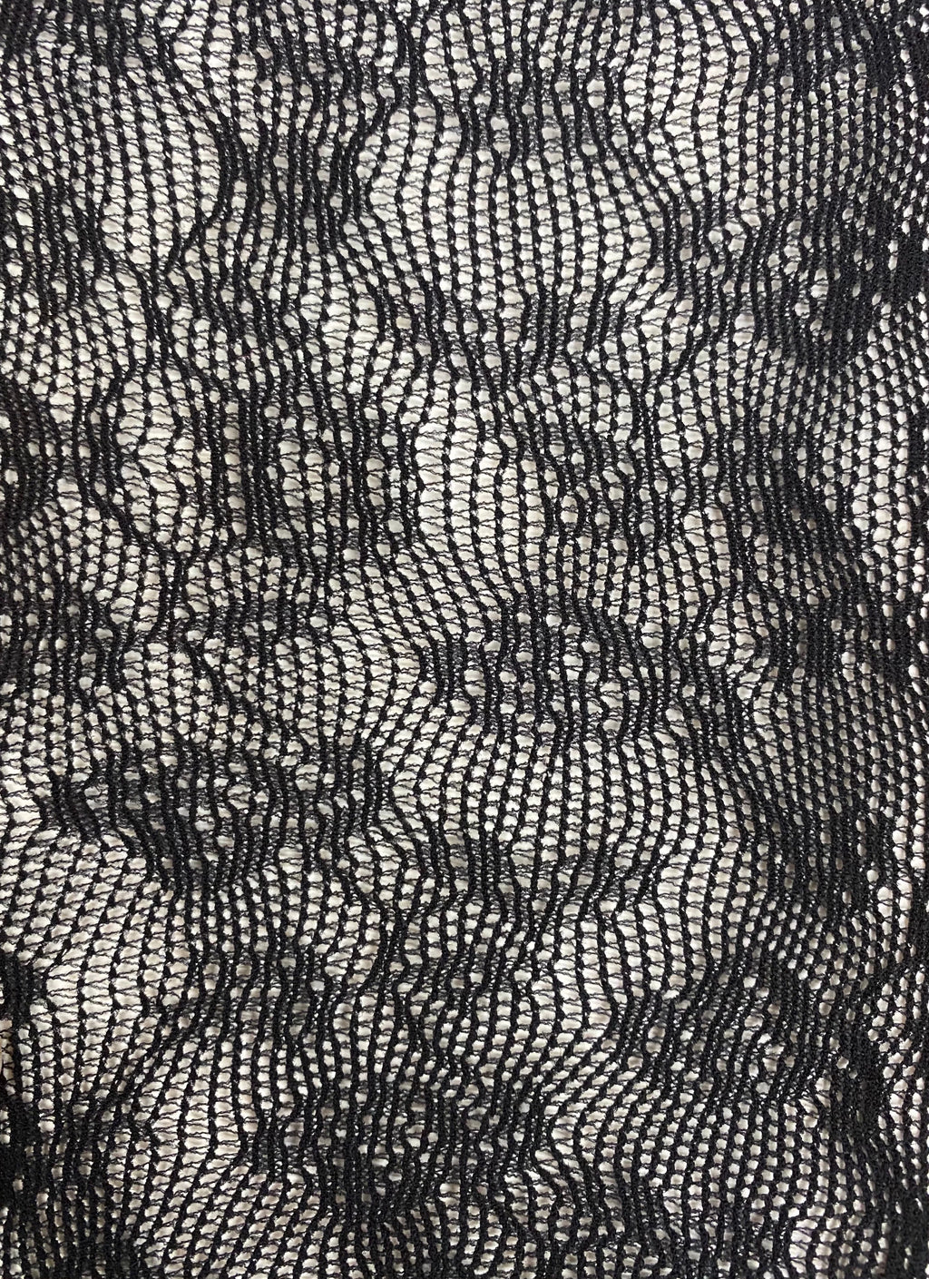 Miss Circle Black Lace Floral Print Thigh High Stockings