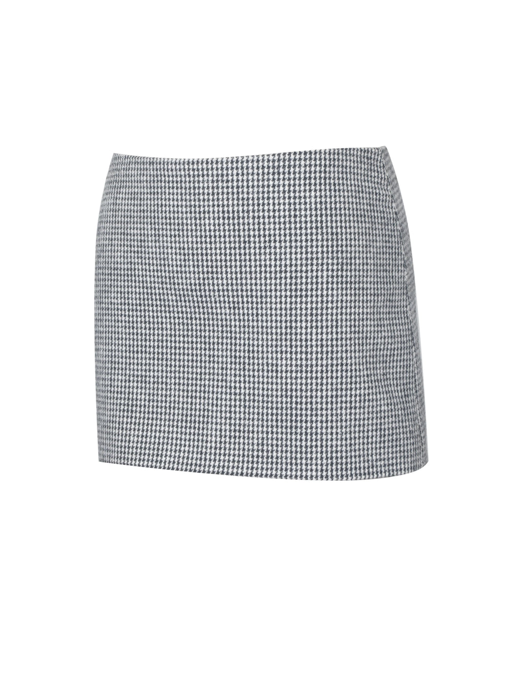 Victoria Black Micro Houndstooth Mini Skirt