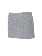 Victoria Black Micro Houndstooth Mini Skirt