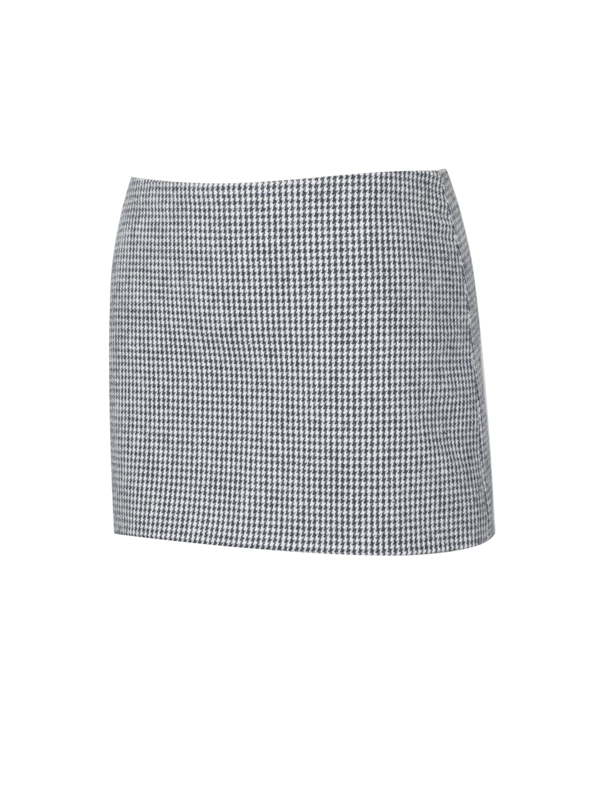Victoria Black Micro Houndstooth Mini Skirt