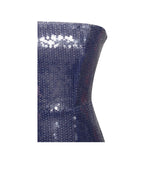 Ramona Navy Sequin Strapless High Slit Maxi Dress Archive Sale