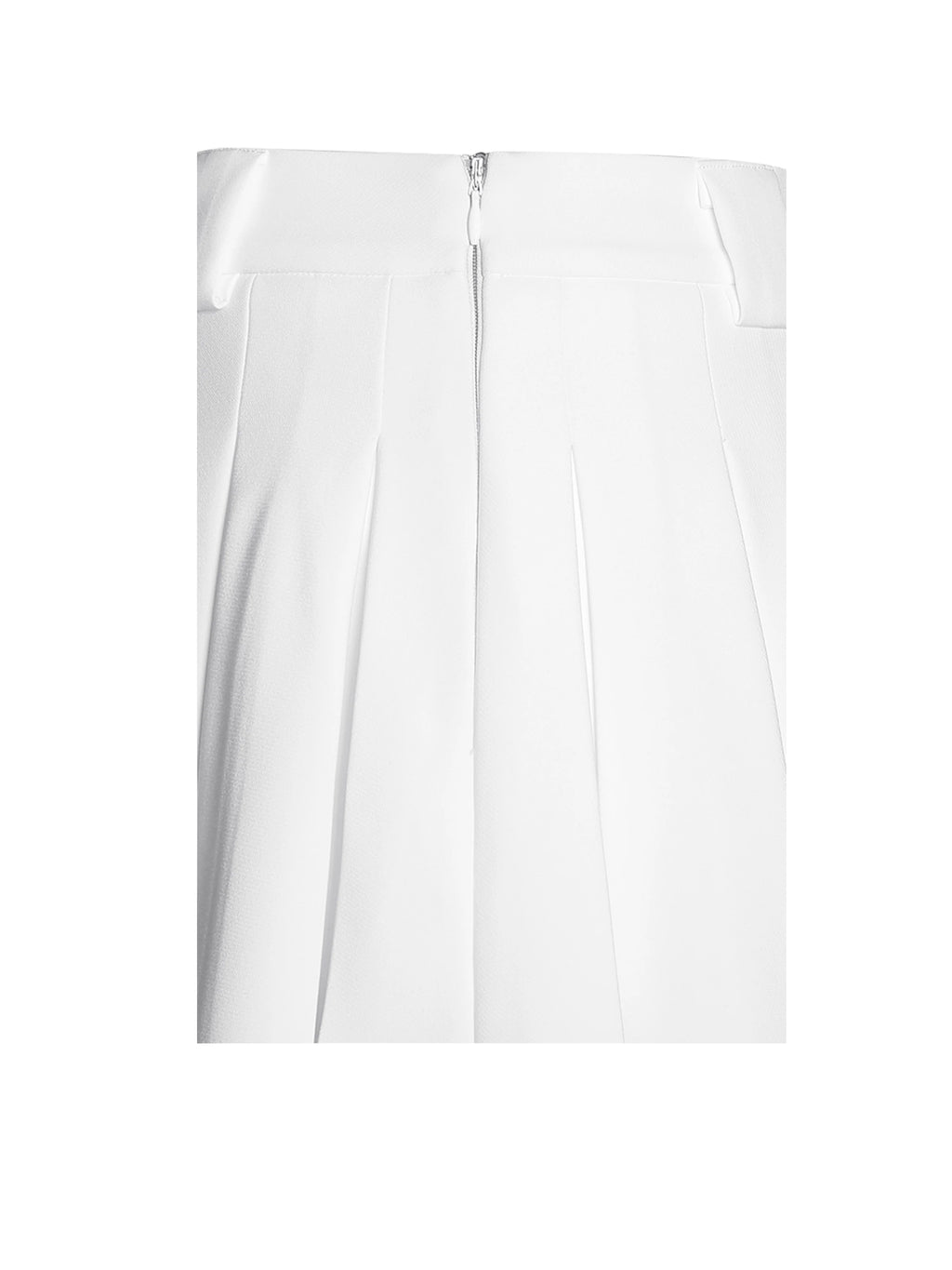 Oaklyn White Pleated Mini Skort
