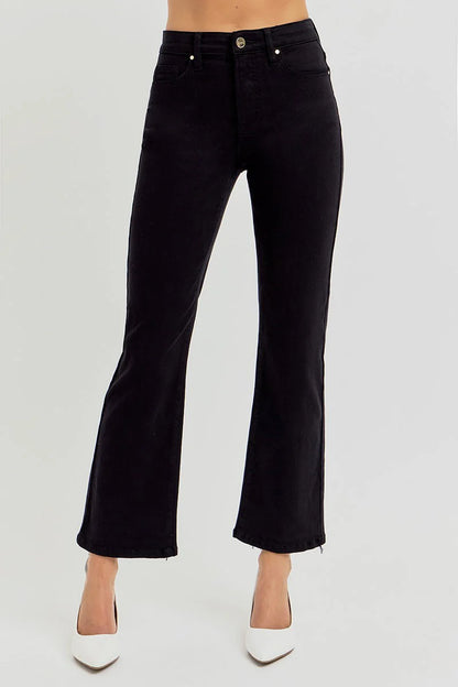 The Florence Crop Black