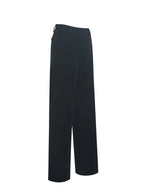 Ronnie Low Waisted Straight Leg Black Velvet Pants